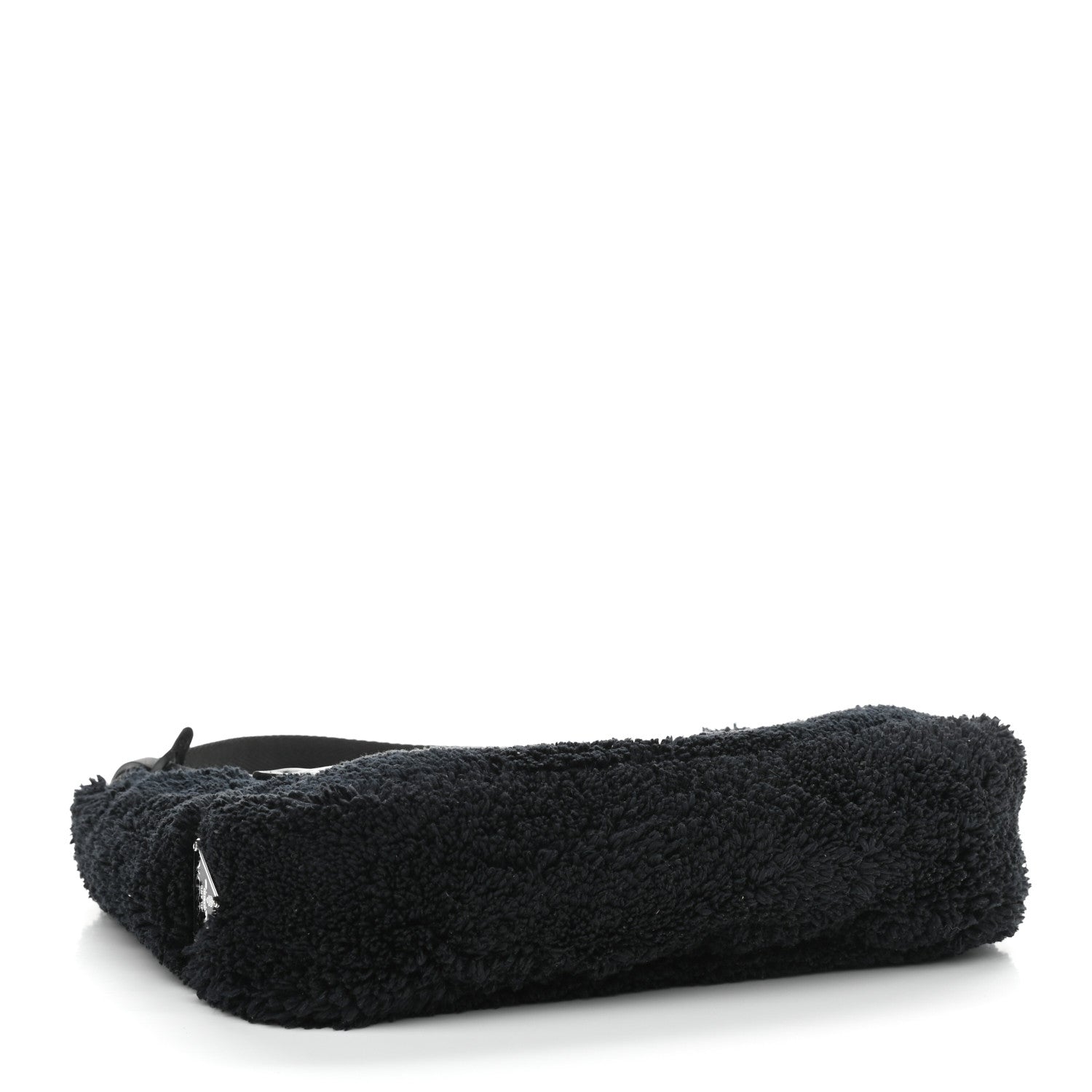 Prada Terry Cloth Mini Re-Edition 2000 Bag Black White 4 of 11