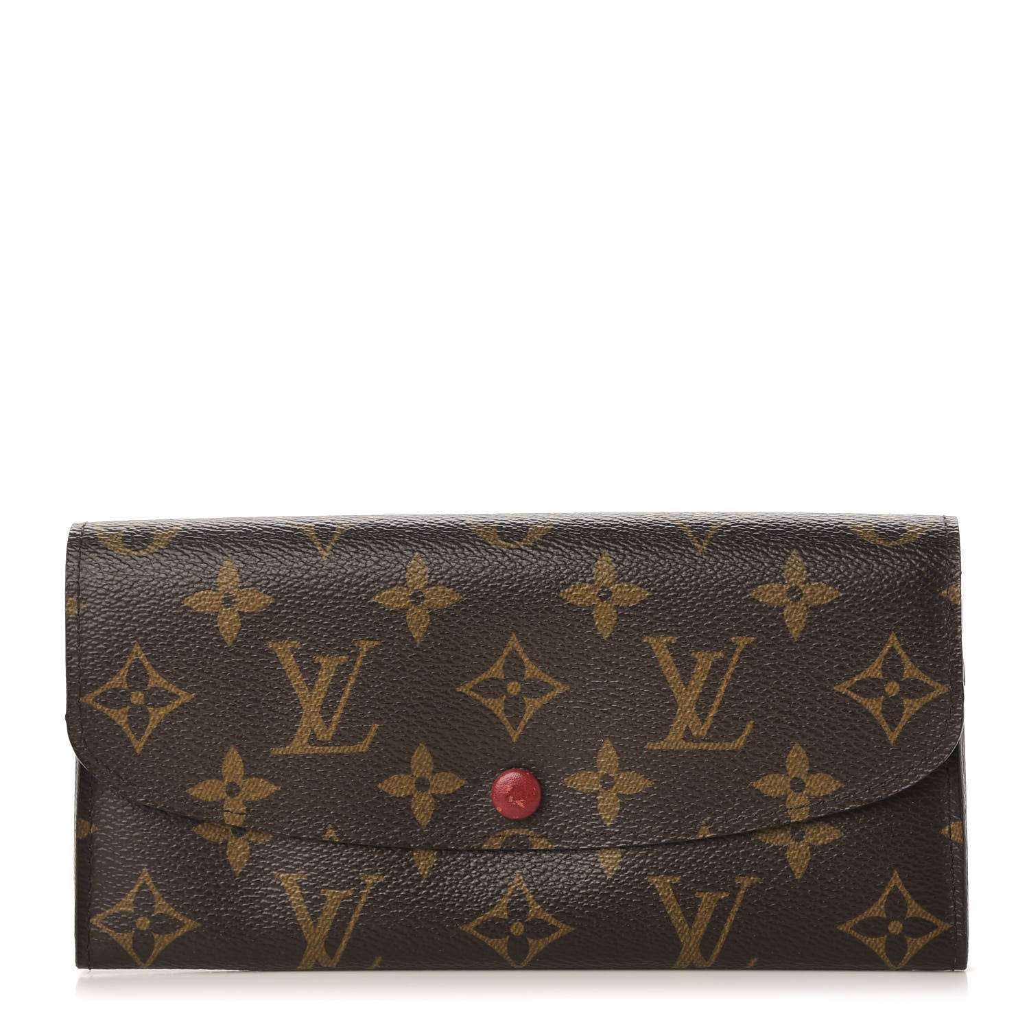 Louis Vuitton Monogram Emilie Wallet Red 1 of 9