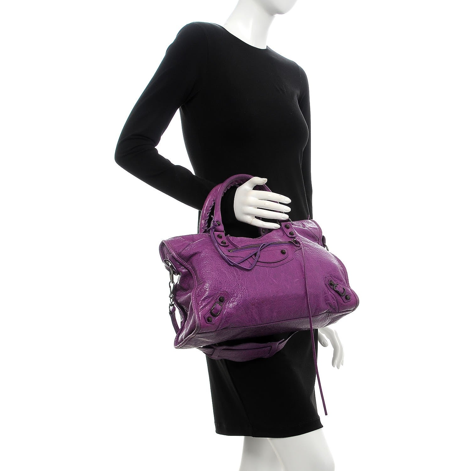 Balenciaga Agneau Classic Hardware City Ultraviolet 2 of 12