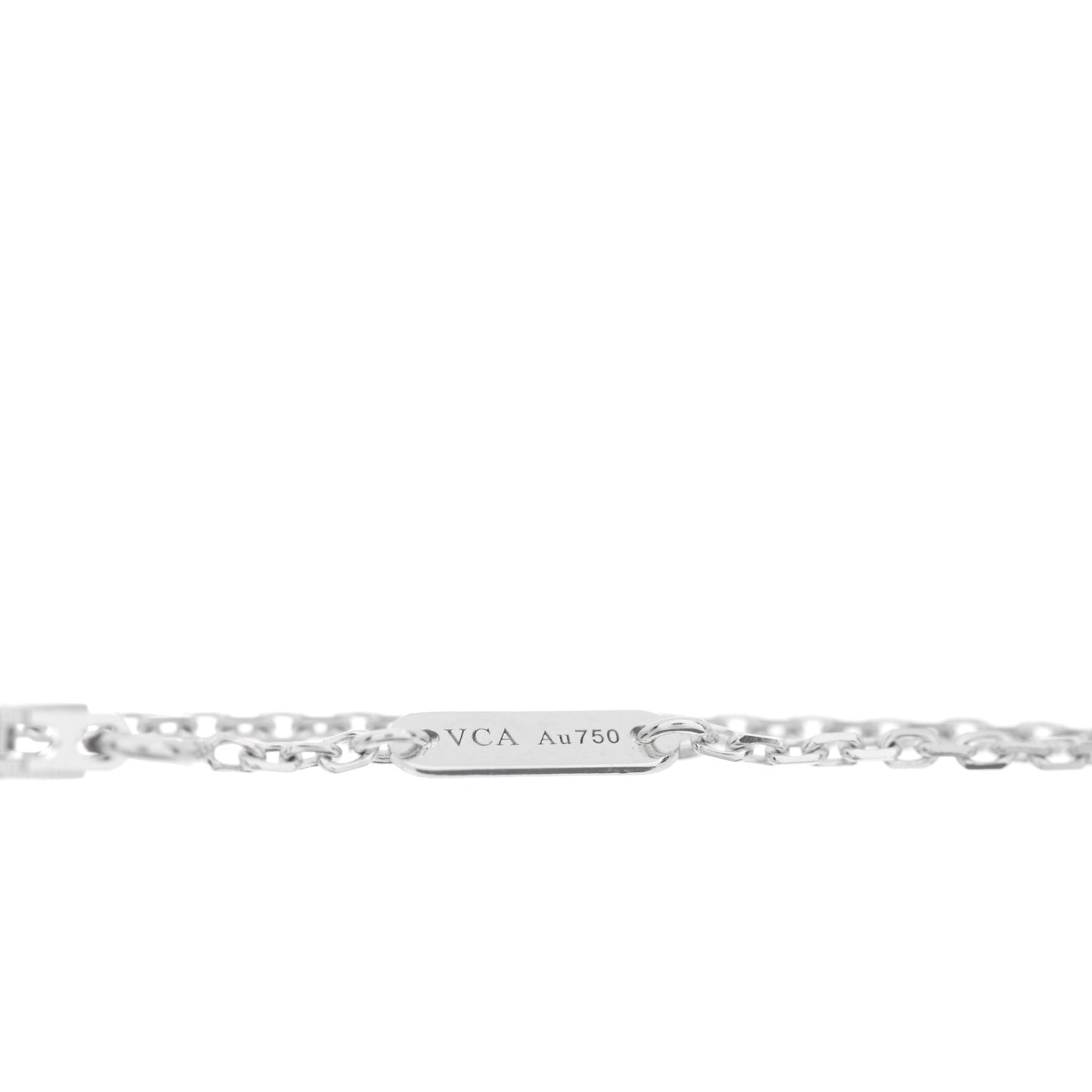 18K White Gold Diamond Sweet Alhambra Bracelet