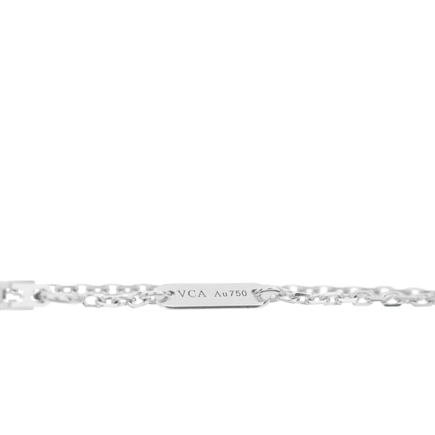 Van Cleef & Arpels 18K White Gold Diamond Sweet Alhambra Bracelet 4 of 4