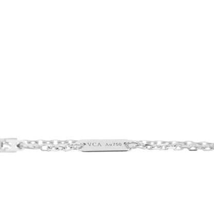 Van Cleef & Arpels 18K White Gold Diamond Sweet Alhambra Bracelet 4 of 4