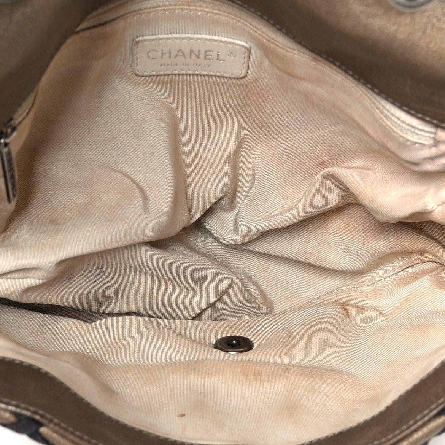 Chanel Calfskin Jumbo Canebiers Net Flap Brown 5 of 13
