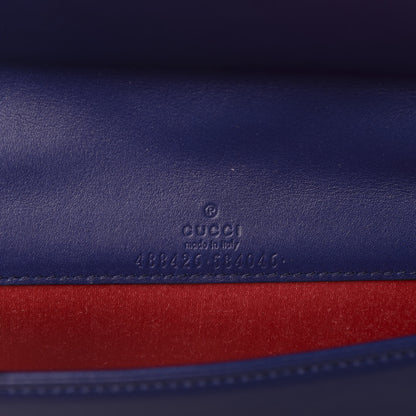 Gucci Velvet Matelasse GG Marmont Mini Bag Cobalt Blue 7 of 9