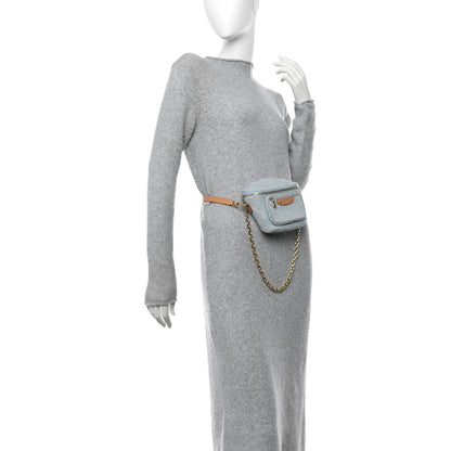 Louis Vuitton Monogram Denim Mini Bumbag Sky Blue 2 of 11