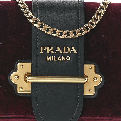 Prada Velvet City Calfskin Cahier Belt Bag Ribes Black 8 of 11
