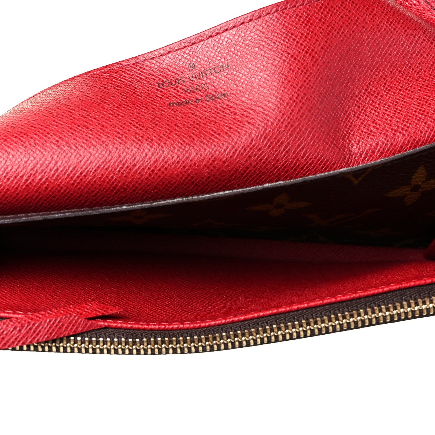 Monogram Emilie Wallet Rouge