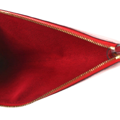 Louis Vuitton Epi Pochette Accessories 24 Castillan Red 5 of 9