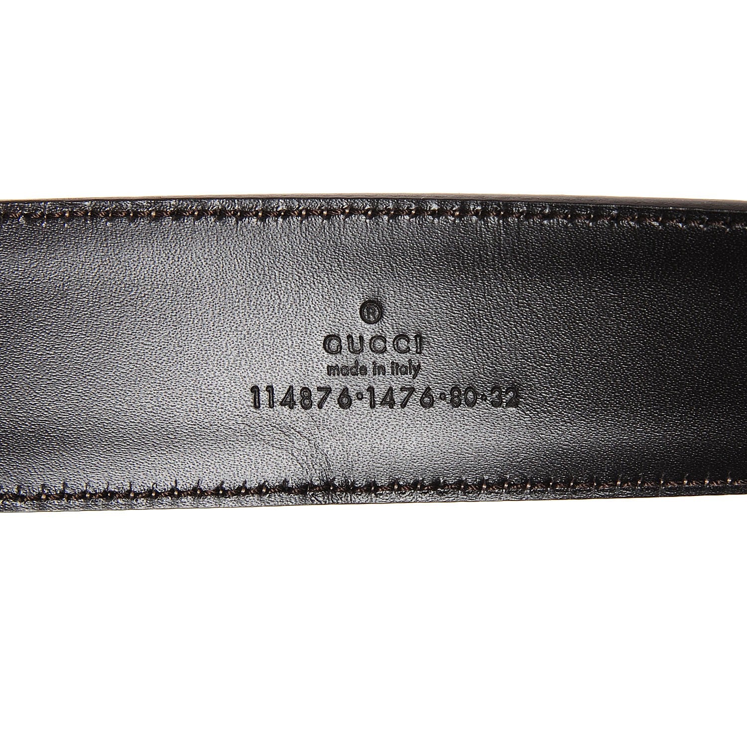 Gucci Monogram Interlocking G Belt 80 32 Off White 3 of 4