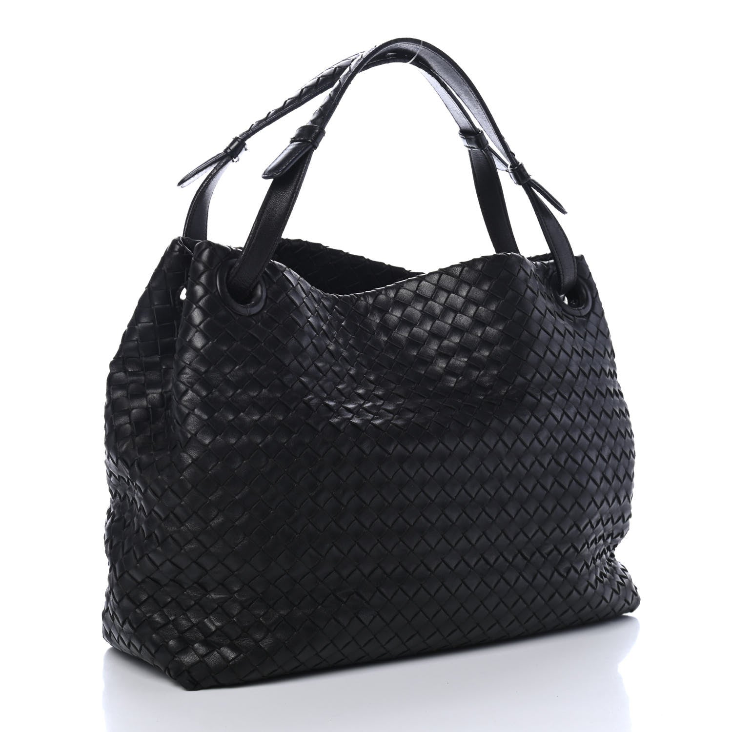 Bottega Veneta Nappa Intrecciato Medium Garda Bag Black 2 of 4
