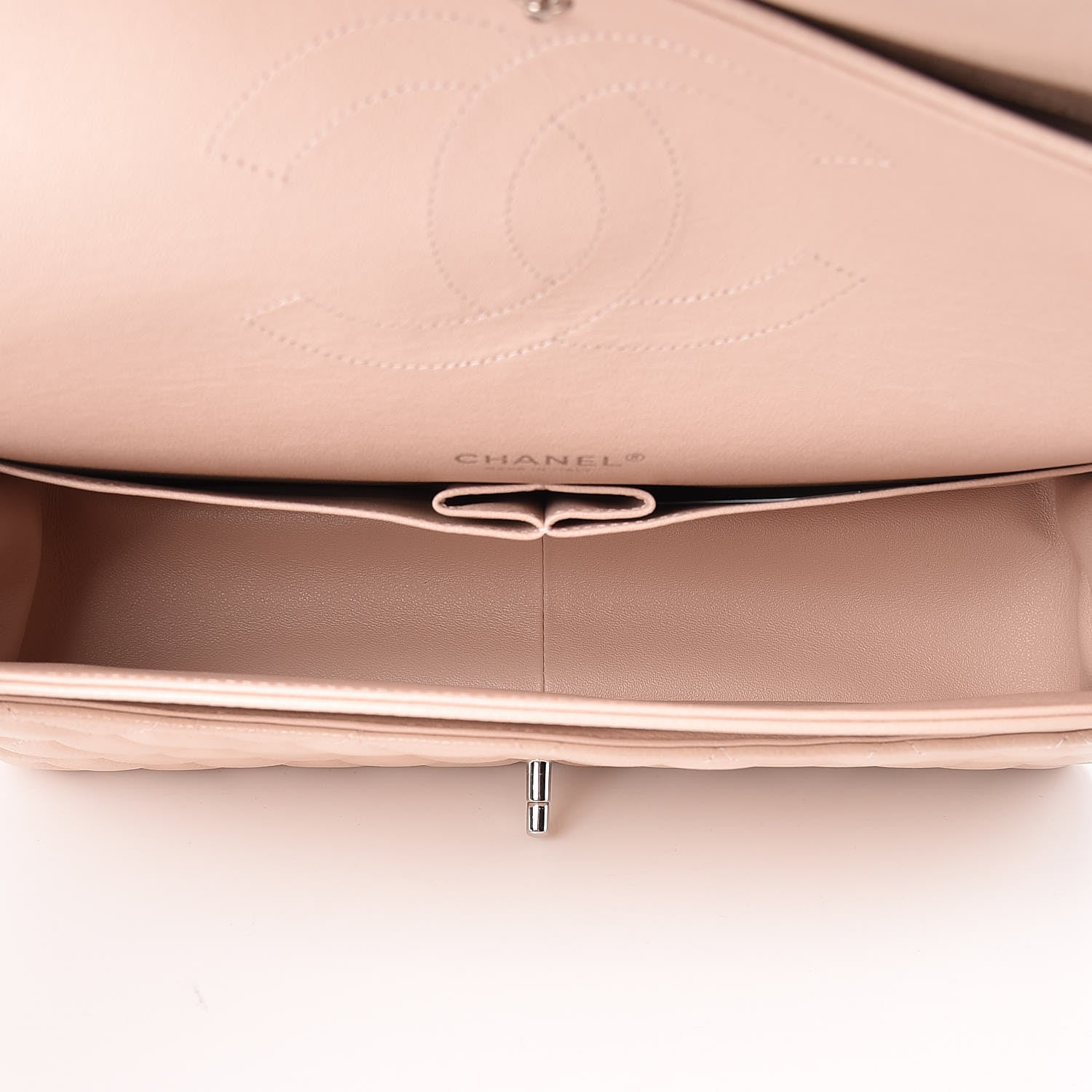 Chanel Caviar Maxi Double Flap Light Pink 5 of 11