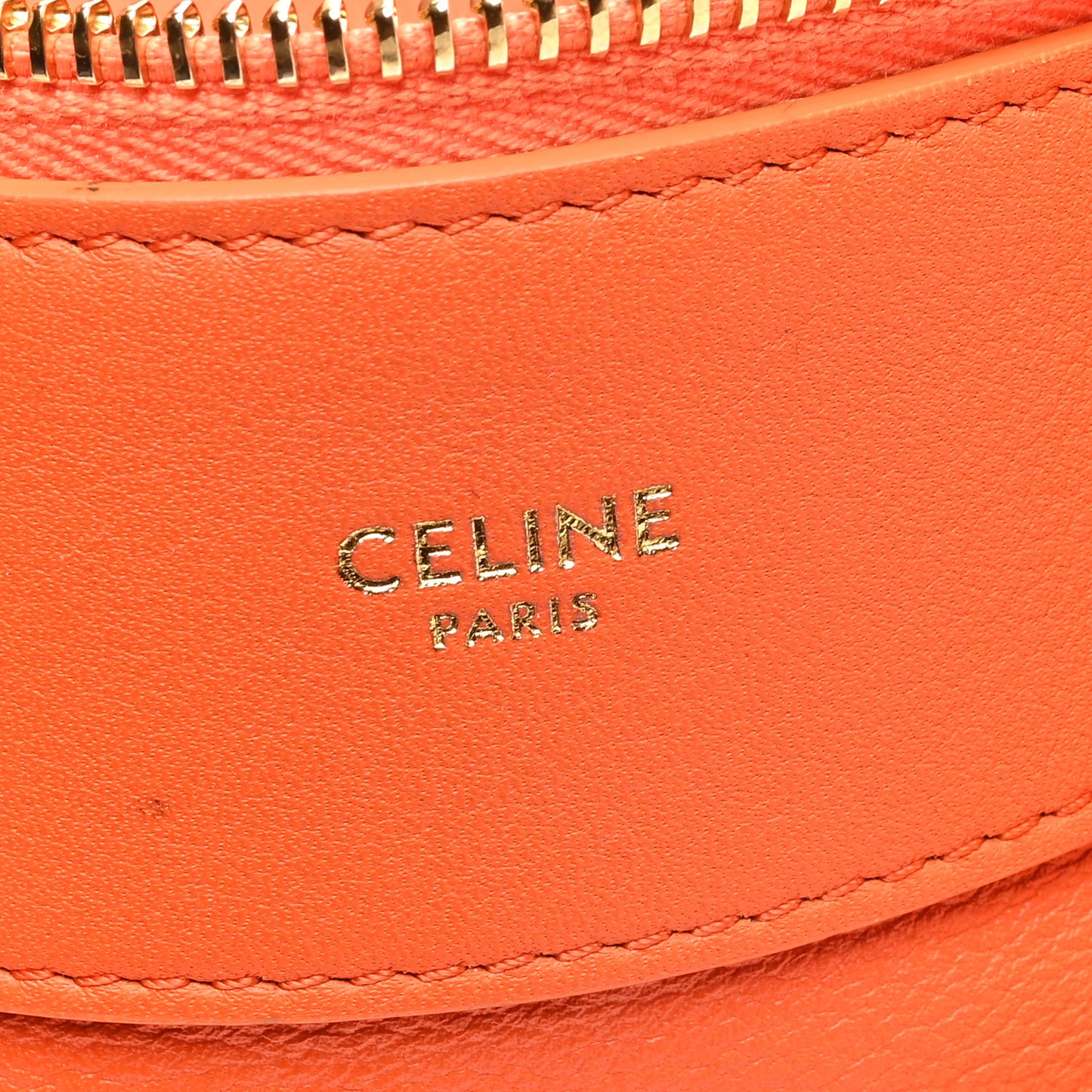 Supple Calfskin Medium Romy Shoulder Bag Pop Orange