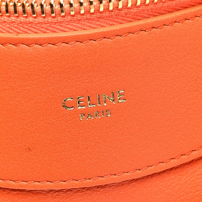 Celine Supple Calfskin Medium Romy Shoulder Bag Pop Orange 6 of 9