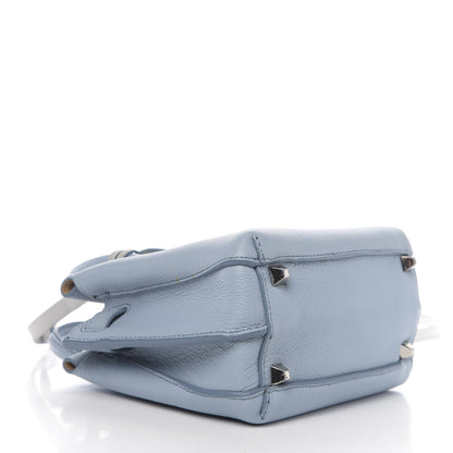 MCM Grained Calfskin Mini Milla Tote Sky Blue 3 of 8