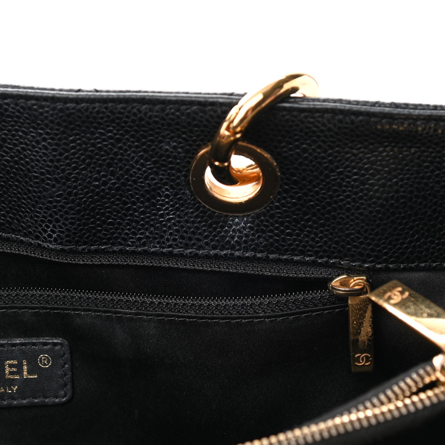 Chanel Caviar Quilted Grand Shopping Tote GST Black 10 of 14