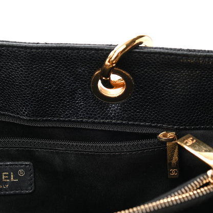 Chanel Caviar Quilted Grand Shopping Tote GST Black 10 of 14