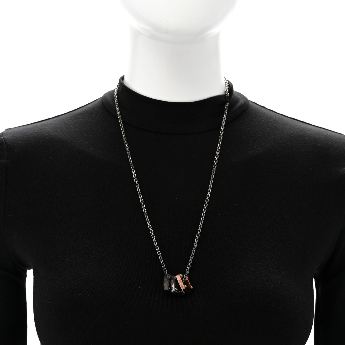 Metal Monogram Bold Necklace Multicolor