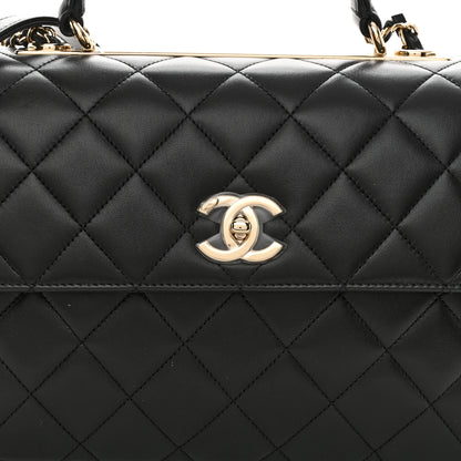 Chanel Lambskin Quilted Medium Trendy CC Flap Dual Handle Bag Black 8 of 11