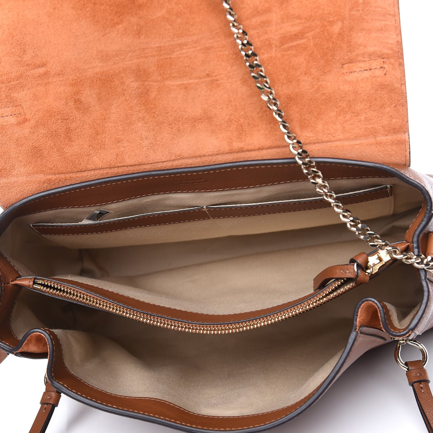 Calfskin Medium Faye Day Shoulder Bag Tan