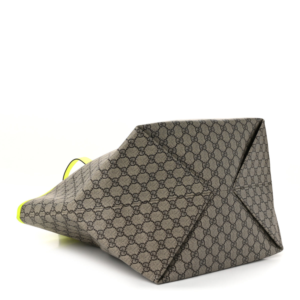 GG Supreme Monogram Totissima Shopping Tote Ebony Beige Yellow