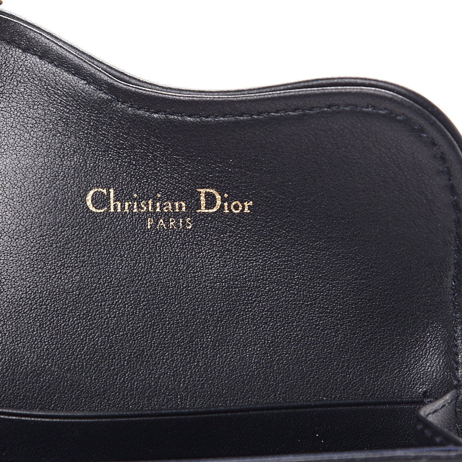 Christian Dior Oblique Saddle Card Holder Blue 5 of 7