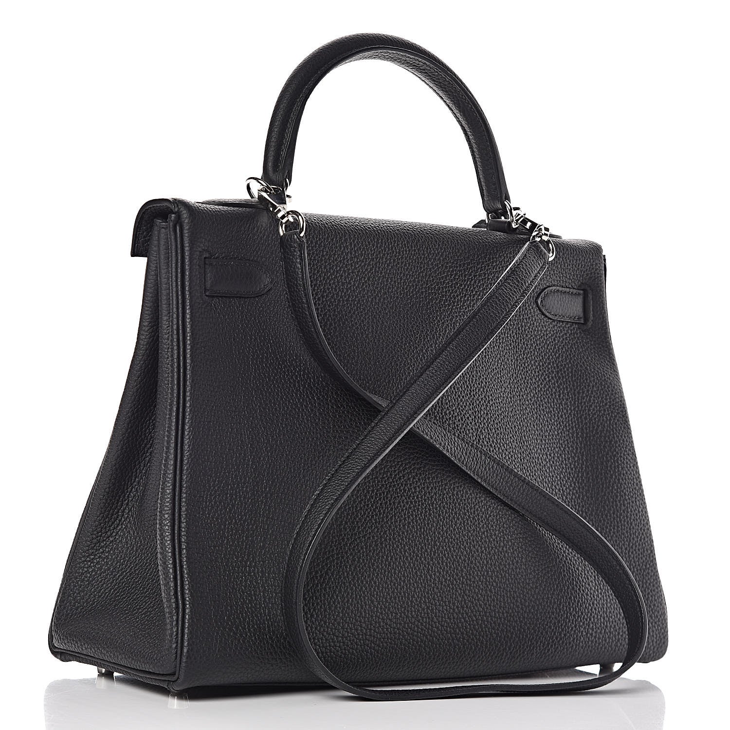 Hermes Togo Kelly Retourne 32 Black 3 of 41