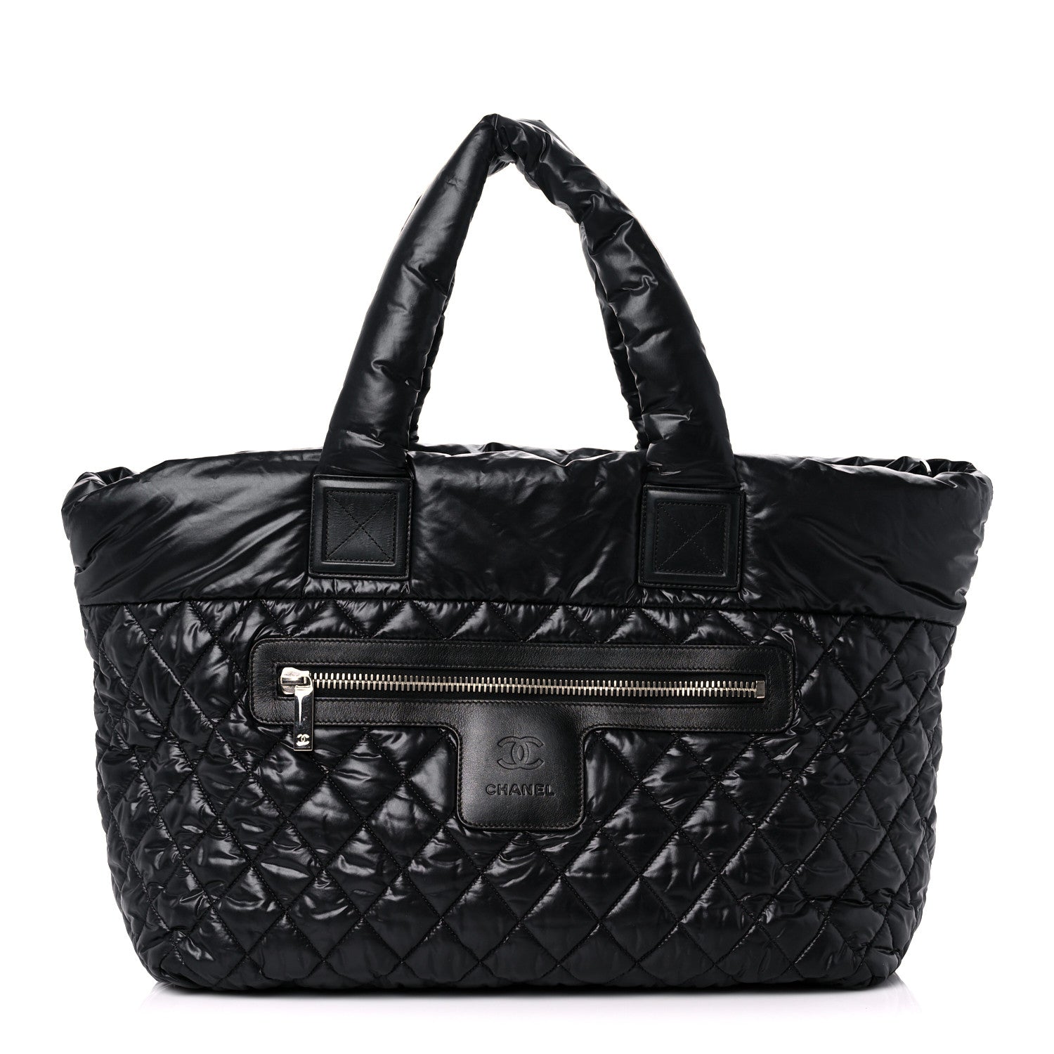 Chanel Nylon Quilted Large Coco Cocoon Tote Black 1 of 10