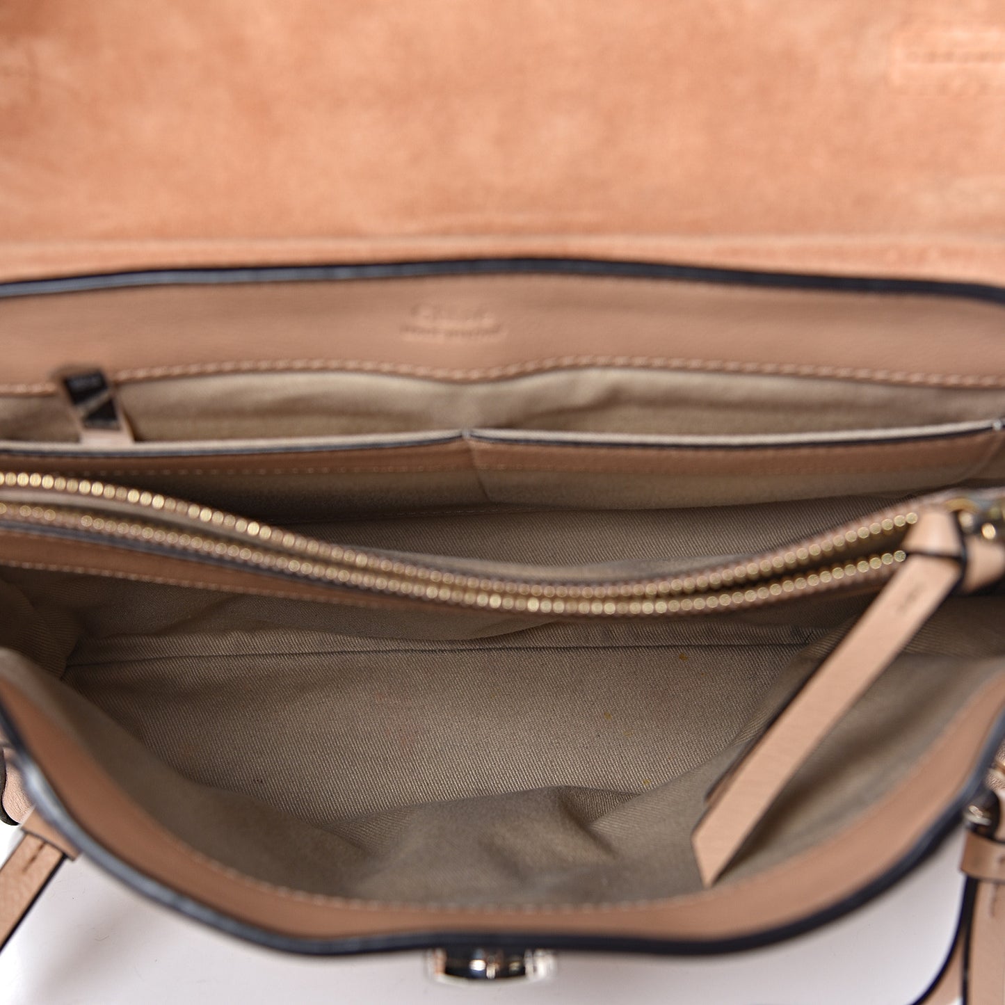 Calfskin Small Faye Day Shoulder Bag Blush Nude