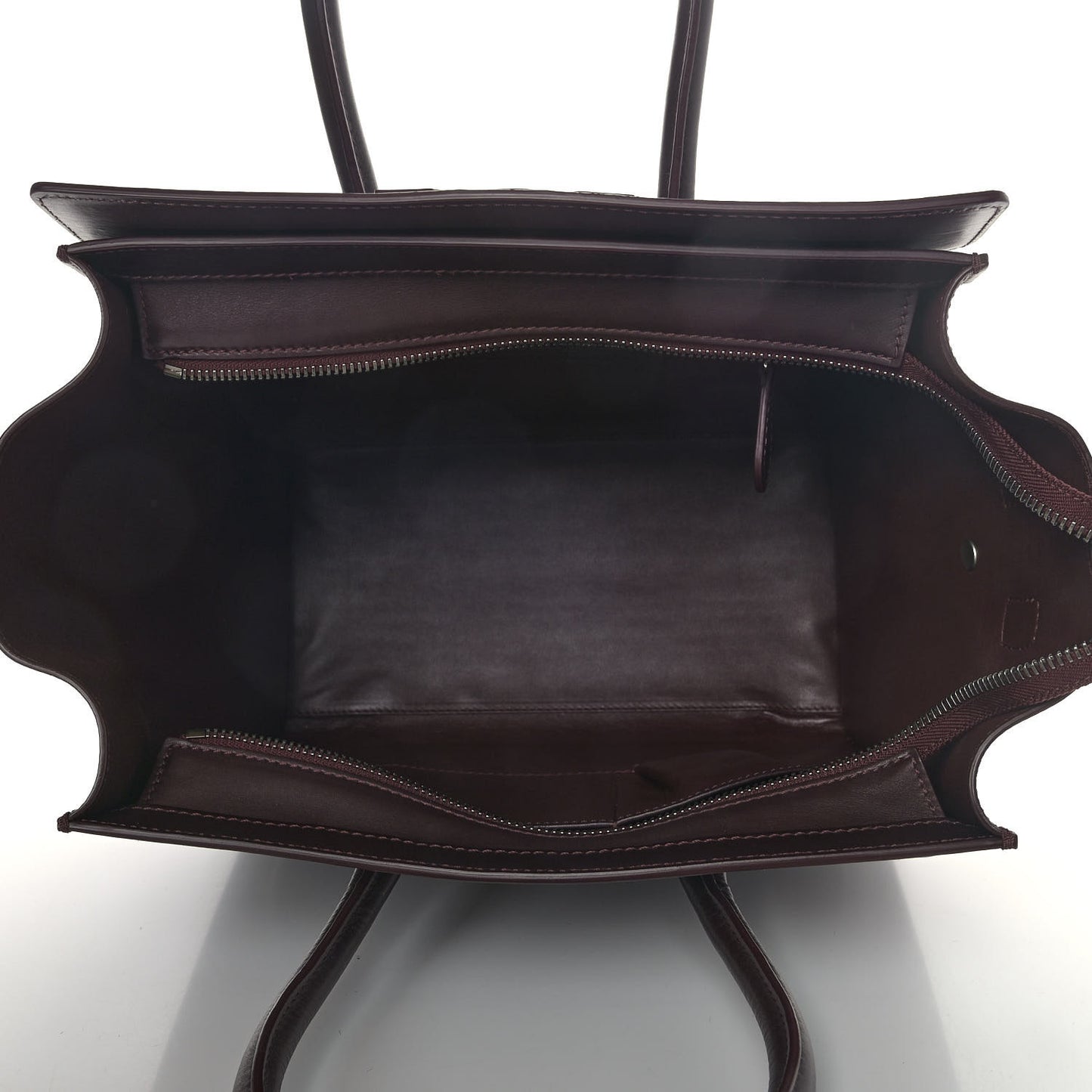 Smooth Calfskin Mini Luggage Burgundy