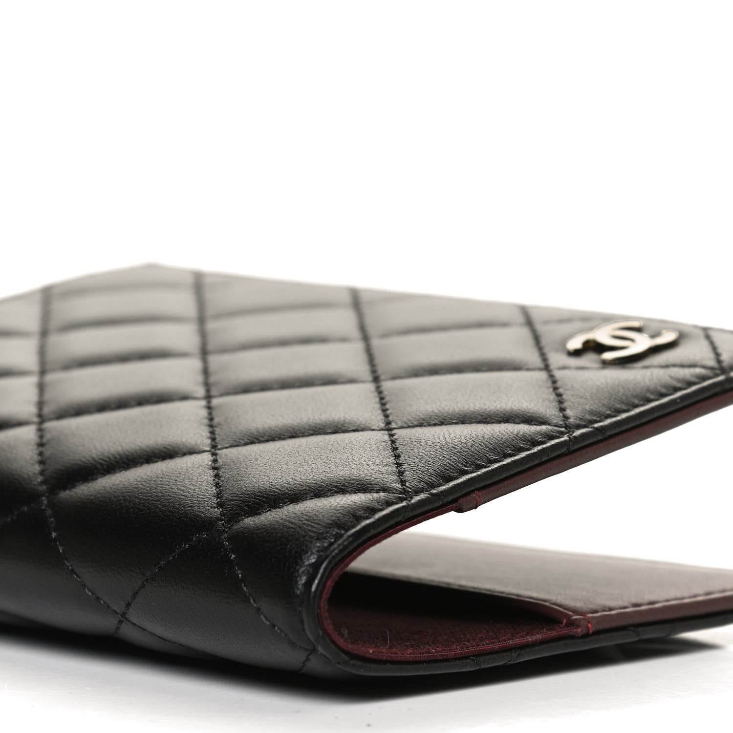 Chanel Lambskin Quilted Passport Holder Black 6 of 8