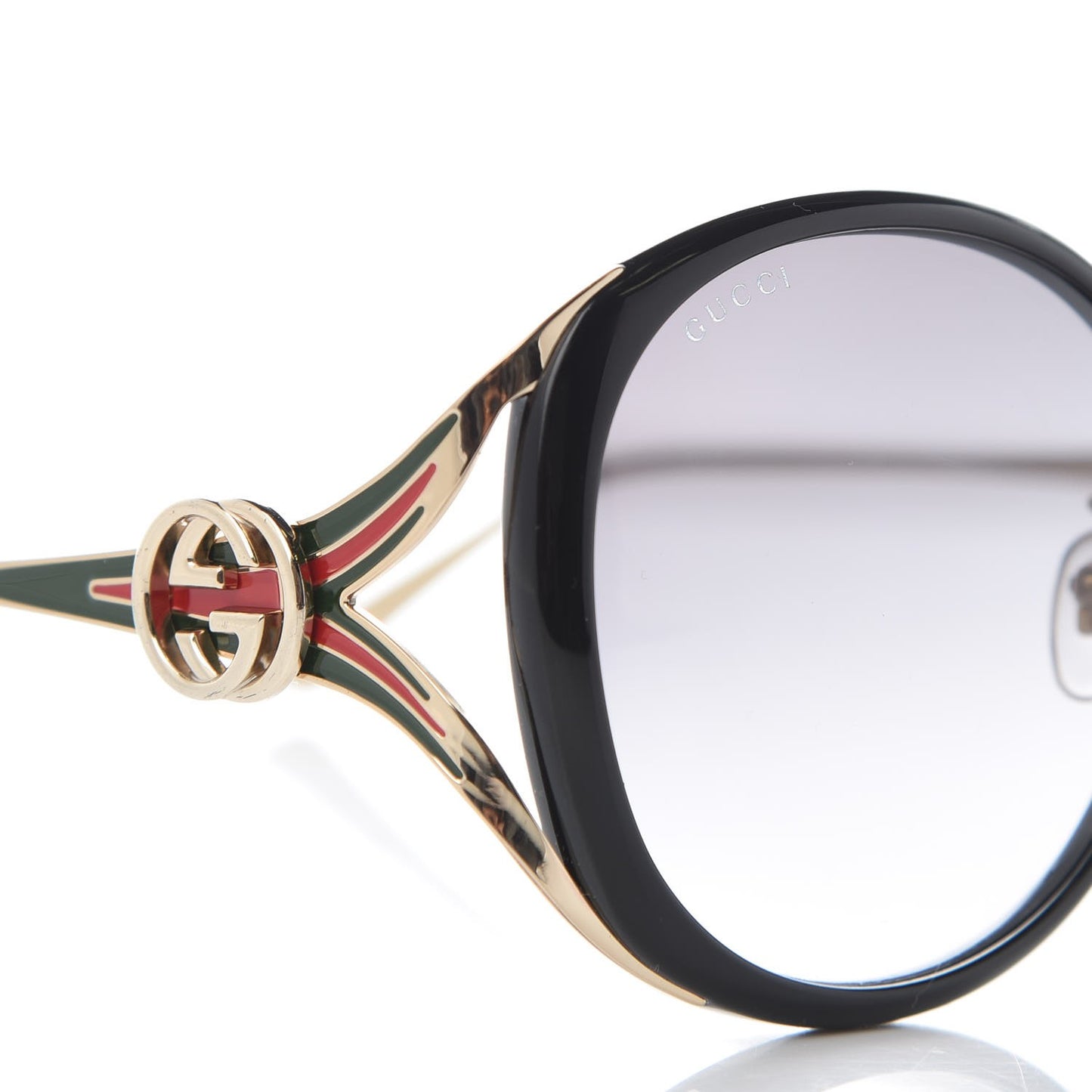 Round Frame Injected GG0226SK Sunglasses Black