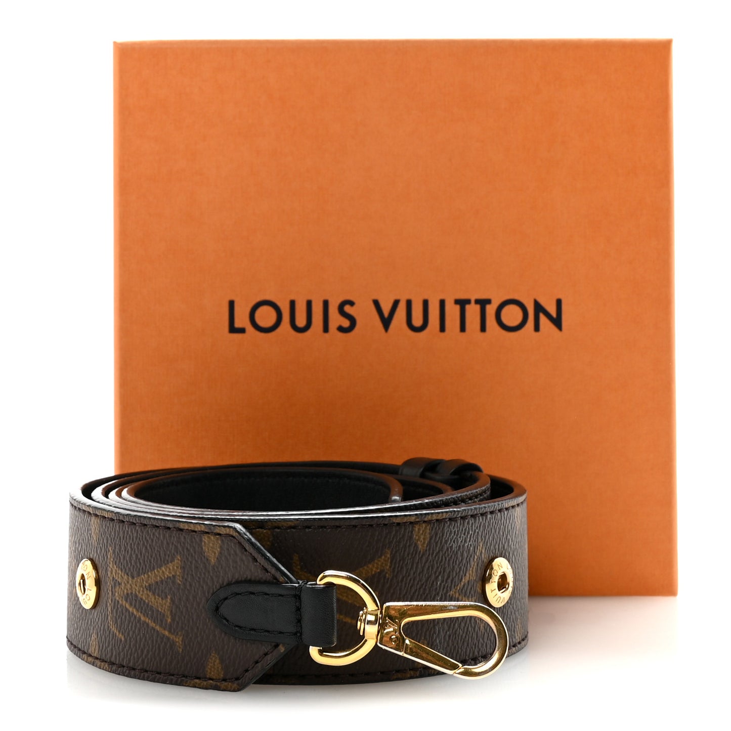 Monogram Adjustable Bandouliere Shoulder Strap Black