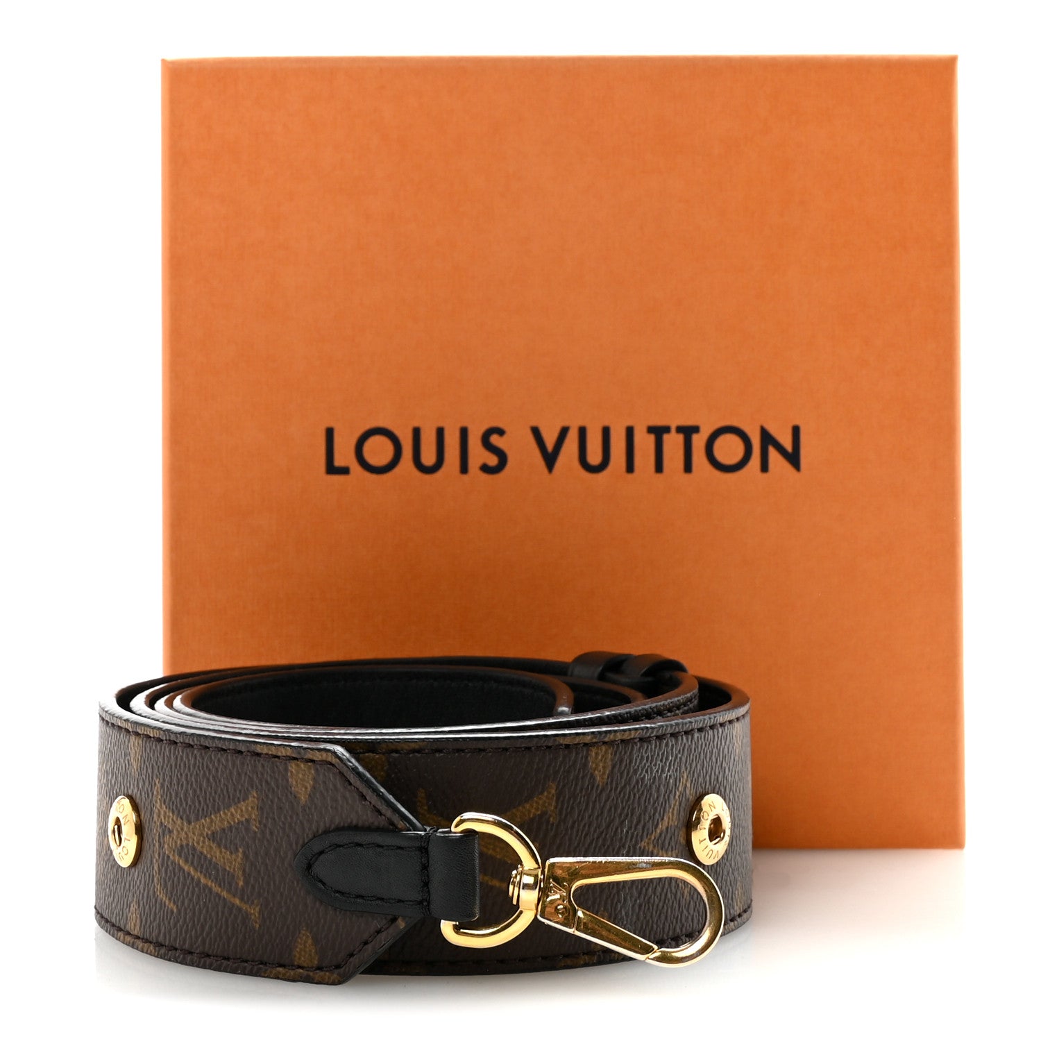 Louis Vuitton Monogram Adjustable Bandouliere Shoulder Strap Black Black 5 of 5