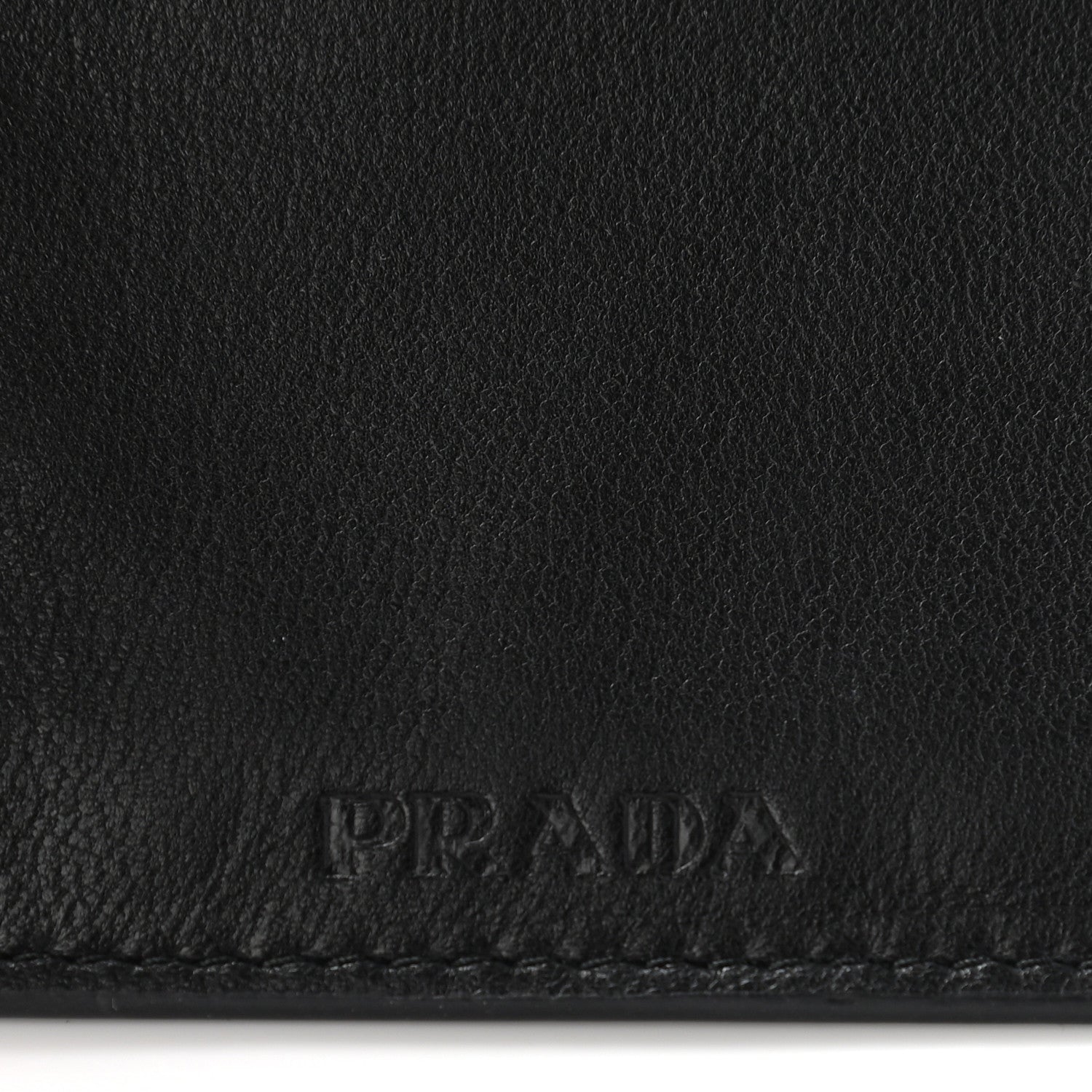 Prada Soft Calfskin Diagramme Continental Wallet Black 8 of 8