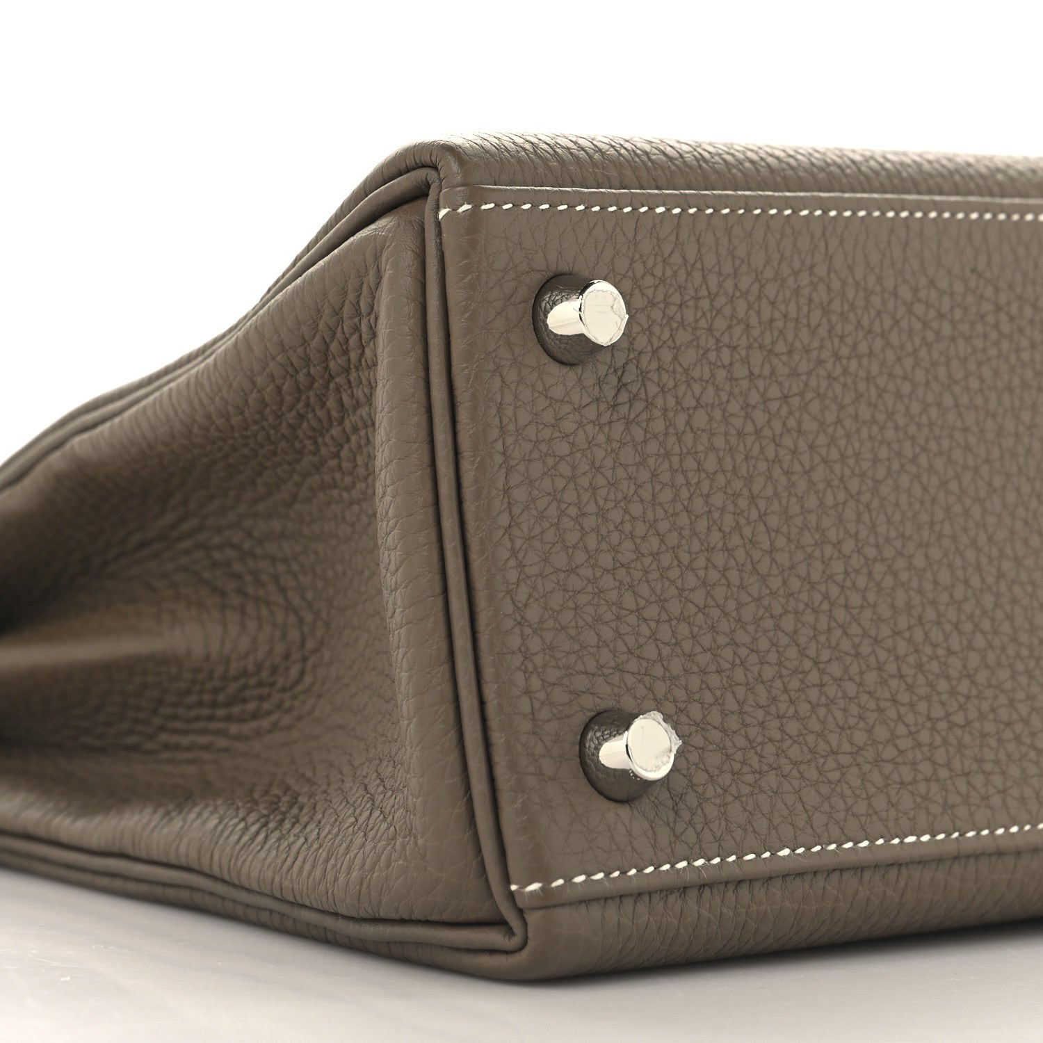 Hermes Togo Kelly Retourne 25 Etoupe 9 of 11