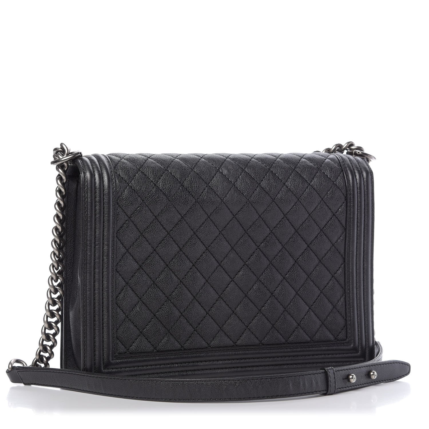 Chanel Calfskin Quilted Large Boy Flap Black 3 of 9
