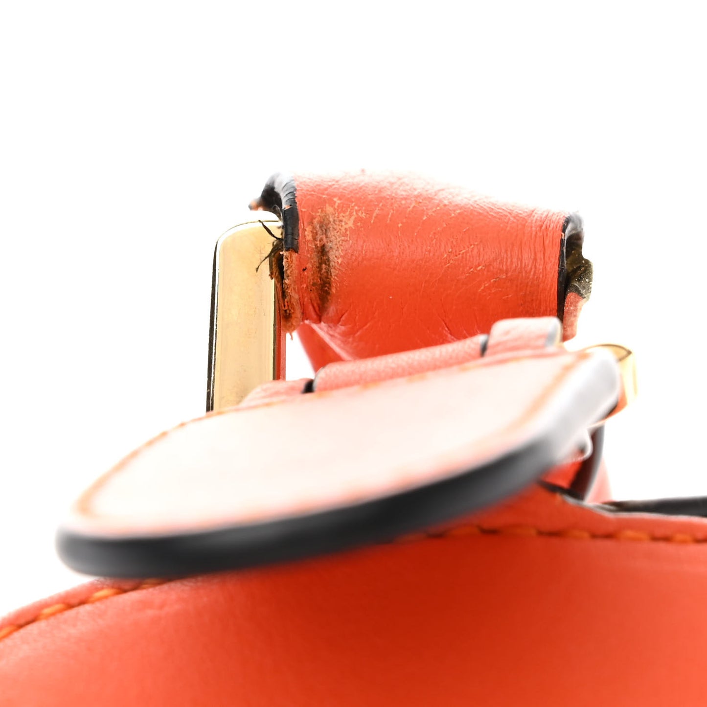 Calfskin Medium Puzzle Bag Orange Multi