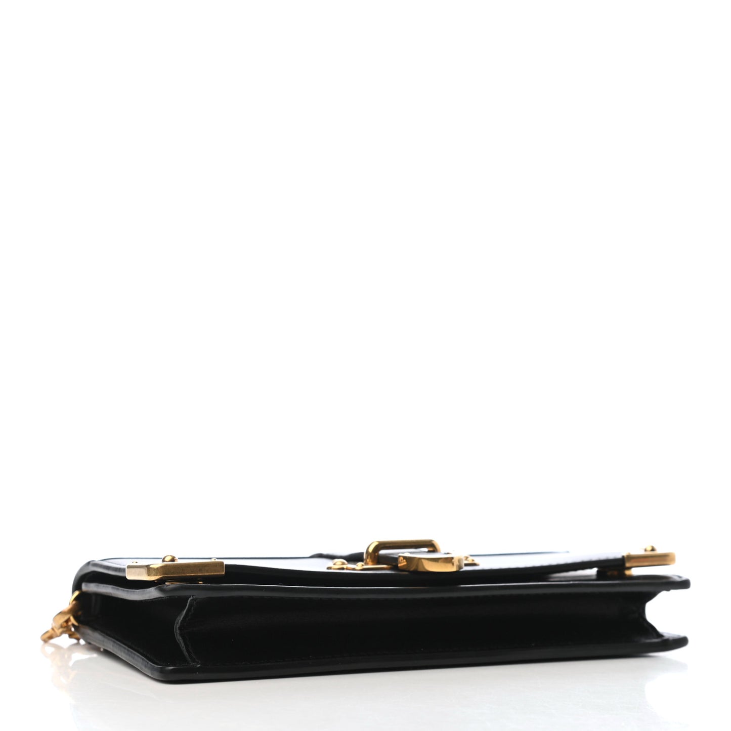 City Calfskin Saffiano Cahier Pochette Black