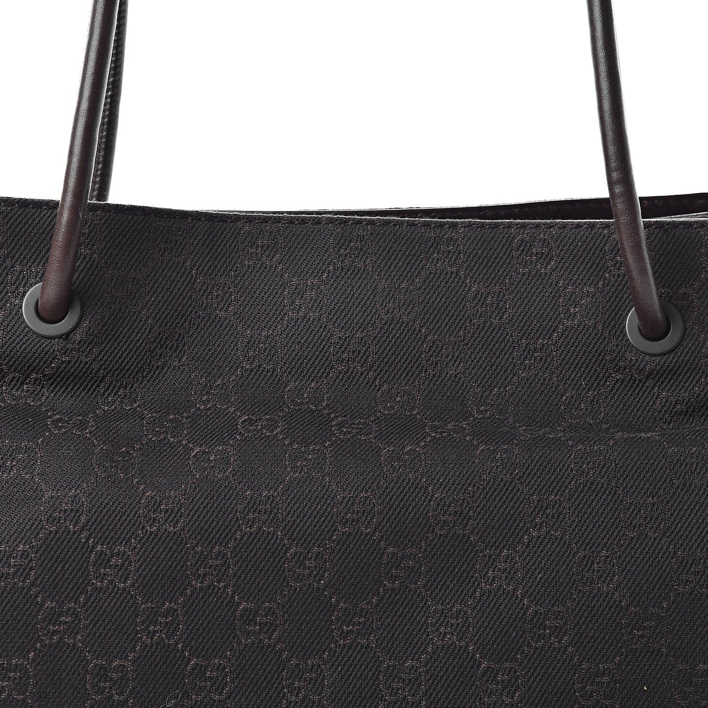 Denim Monogram Tote Dark Brown