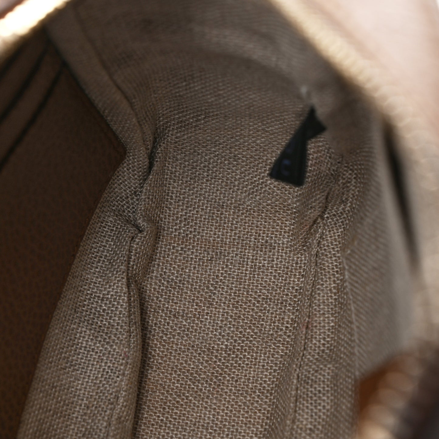 Monogram Mini Bree Messenger Bag Beige Tabacco