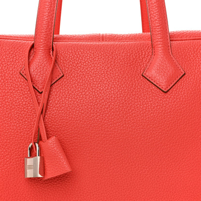 Hermes Taurillon Clemence Victoria II 35 Rose Jaipur 8 of 10