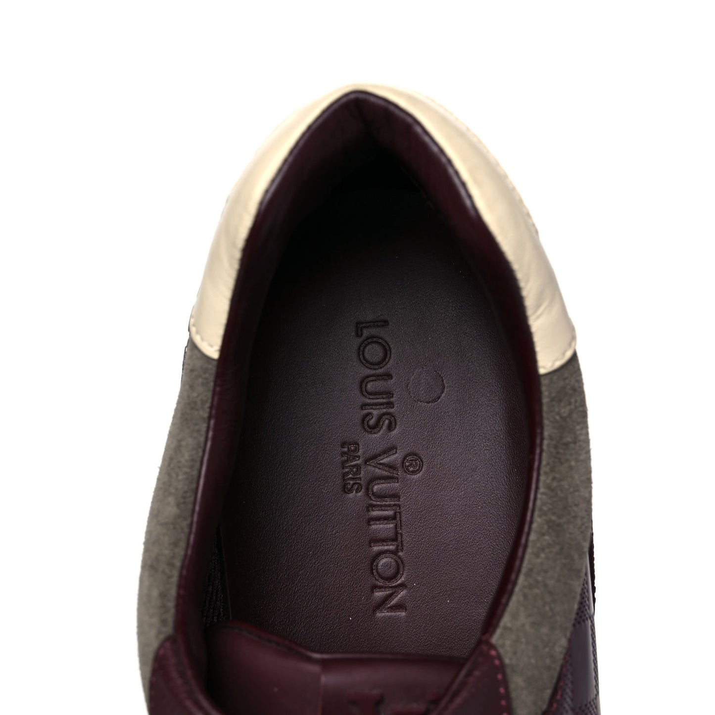Calfskin Suede Run Away Sneakers 10.5 Bordeaux