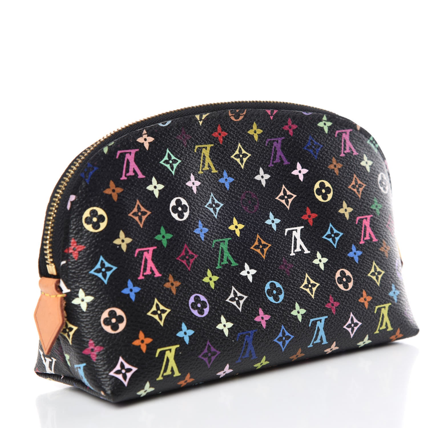 Louis Vuitton Monogram Multicolor Cosmetic Pouch Black Grenade 3 of 12