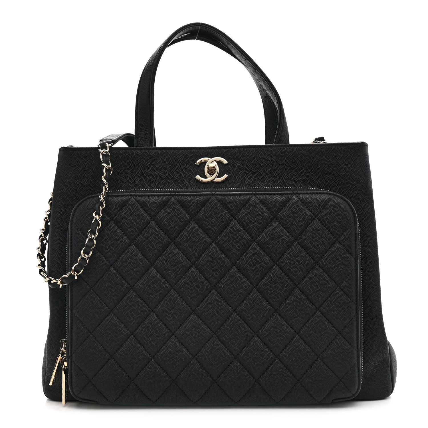 Chanel Caviar Quilted Large Business Affinity Shopping Bag Black 1 of 13