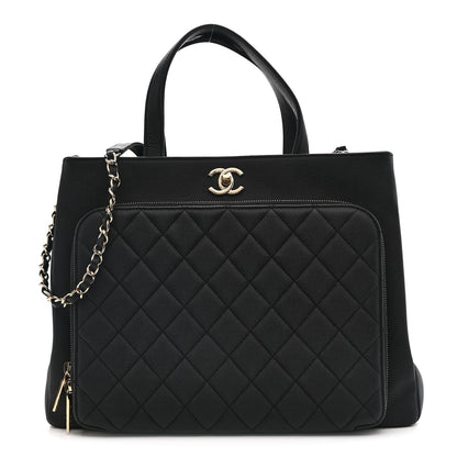 Chanel Caviar Quilted Large Business Affinity Shopping Bag Black 1 of 13