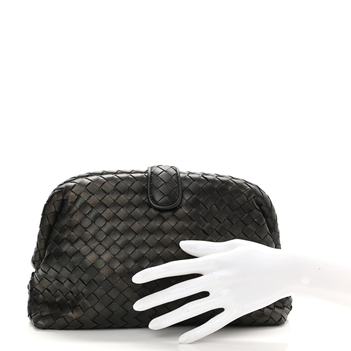 Nappa Intrecciato The Lauren 1980 Clutch Dark Bronze