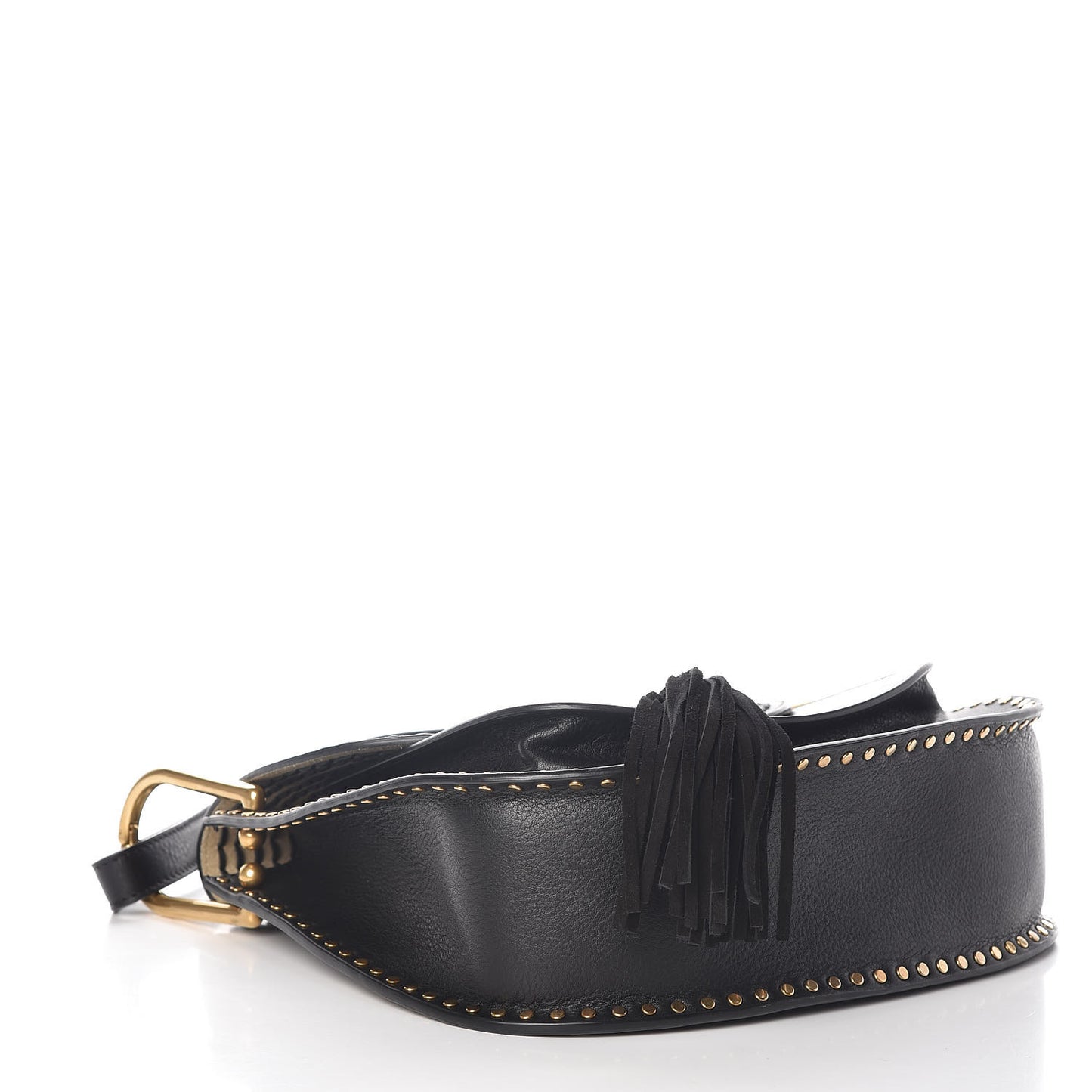 Calfskin Braided Medium Hudson Shoulder Bag Black