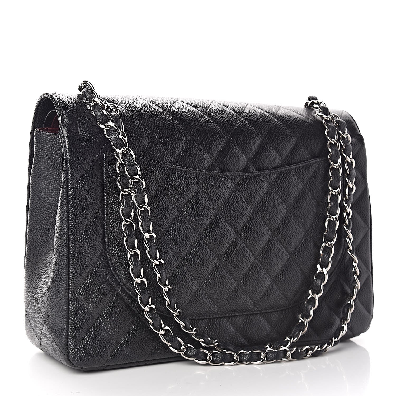 Chanel Caviar Quilted Maxi Double Flap Black 3 of 11