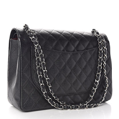 Chanel Caviar Quilted Maxi Double Flap Black 3 of 11