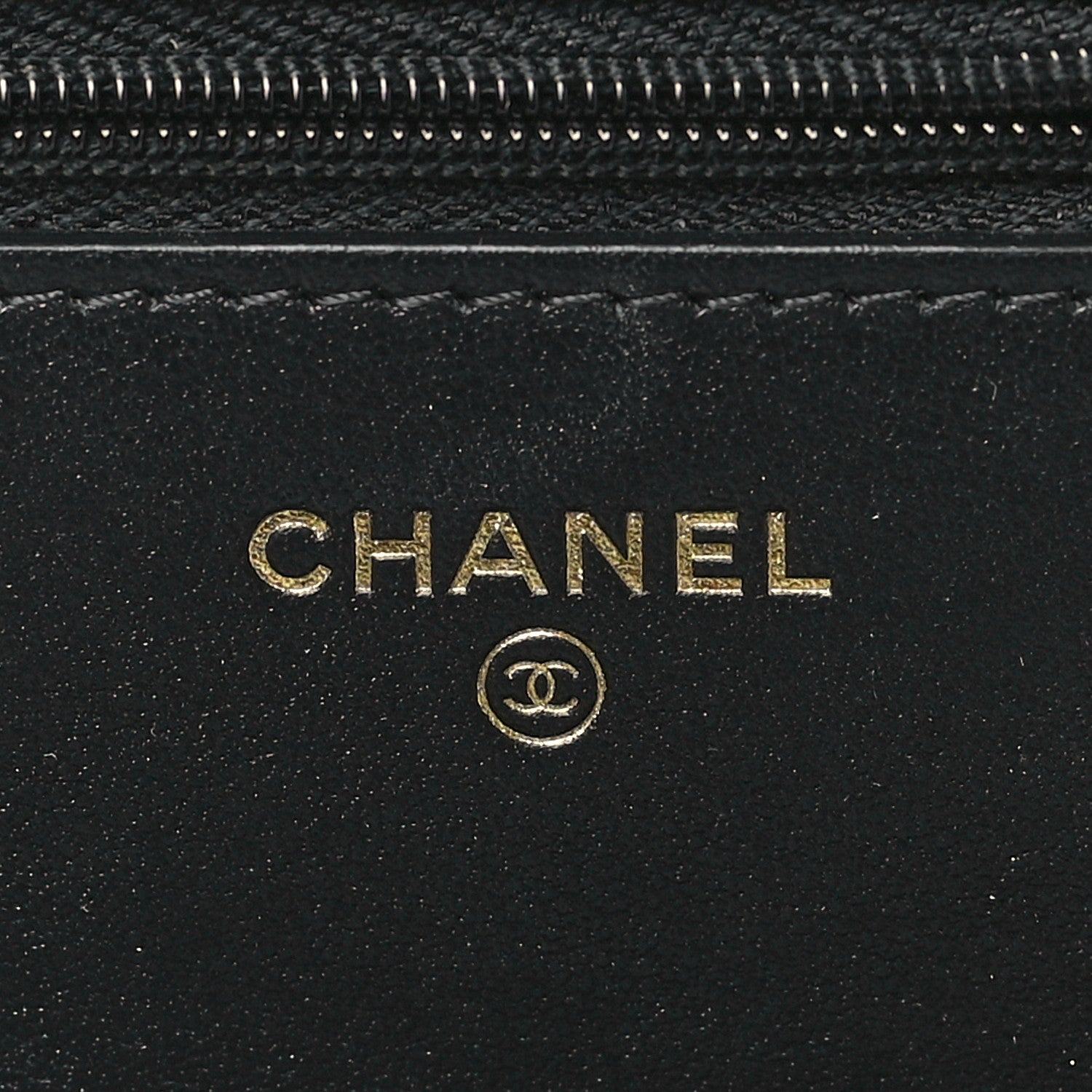 Chanel Tweed Quilted Wallet On Chain WOC Black Ecru White 6 of 10